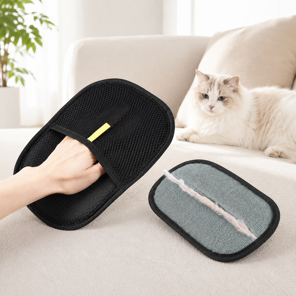 Pet Hair Remover Glove Reusable & Washable