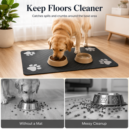Absorbent Pet Feeding Mat Quick-Dry Waterproof