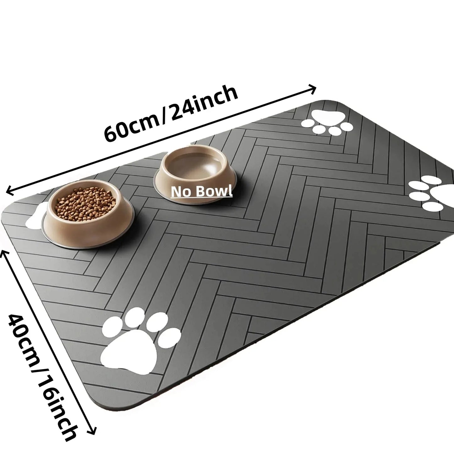 Absorbent Pet Feeding Mat Quick-Dry Waterproof