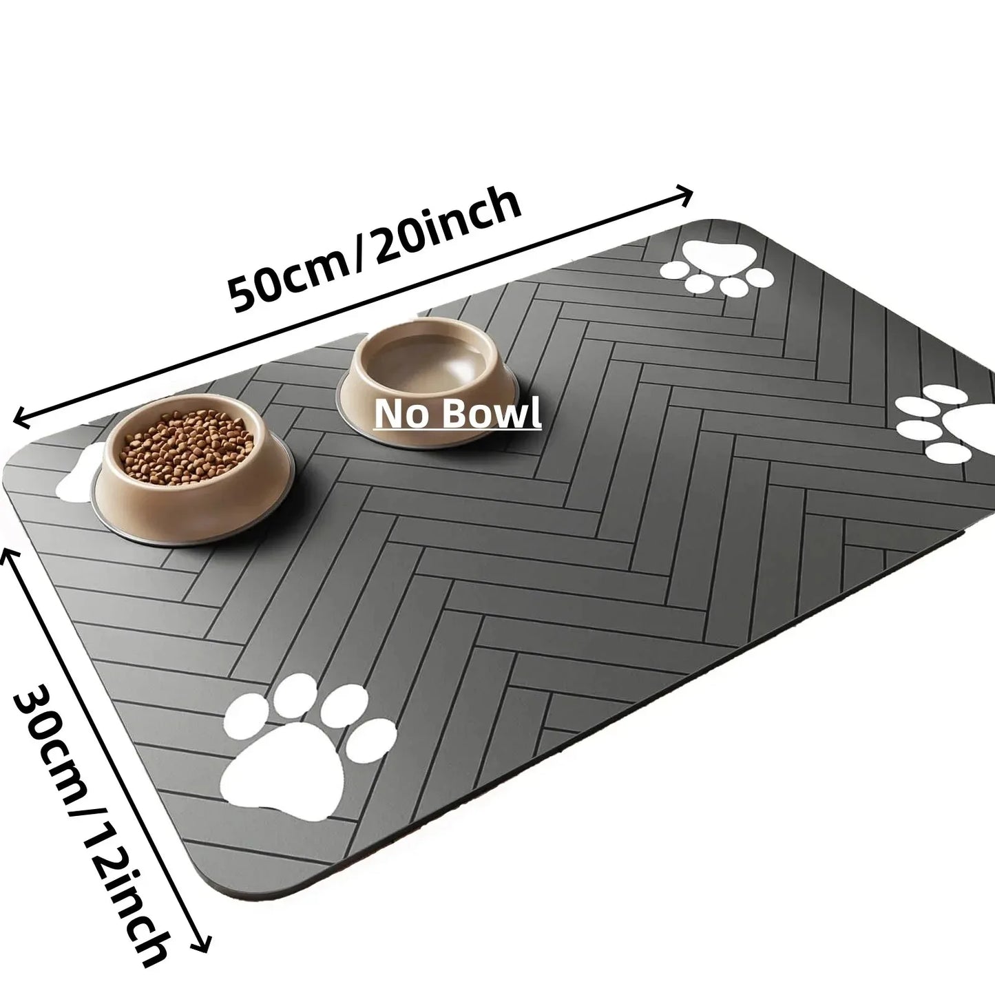 Absorbent Pet Feeding Mat Quick-Dry Waterproof