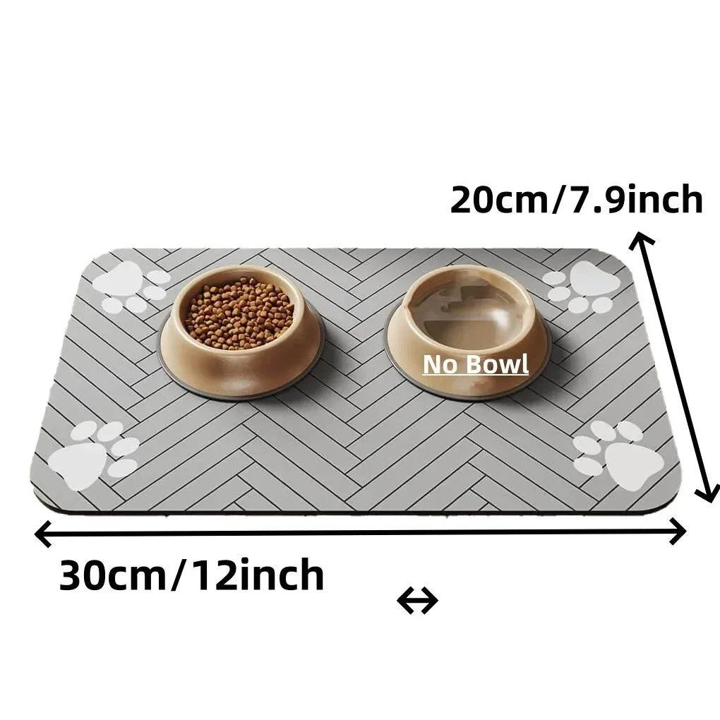 Absorbent Pet Feeding Mat Quick-Dry Waterproof