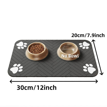 Absorbent Pet Feeding Mat Quick-Dry Waterproof